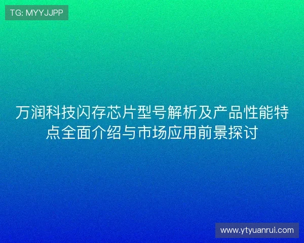 万润科技闪存芯片型号解析及产品性能特点全面介绍与市场应用前景探讨